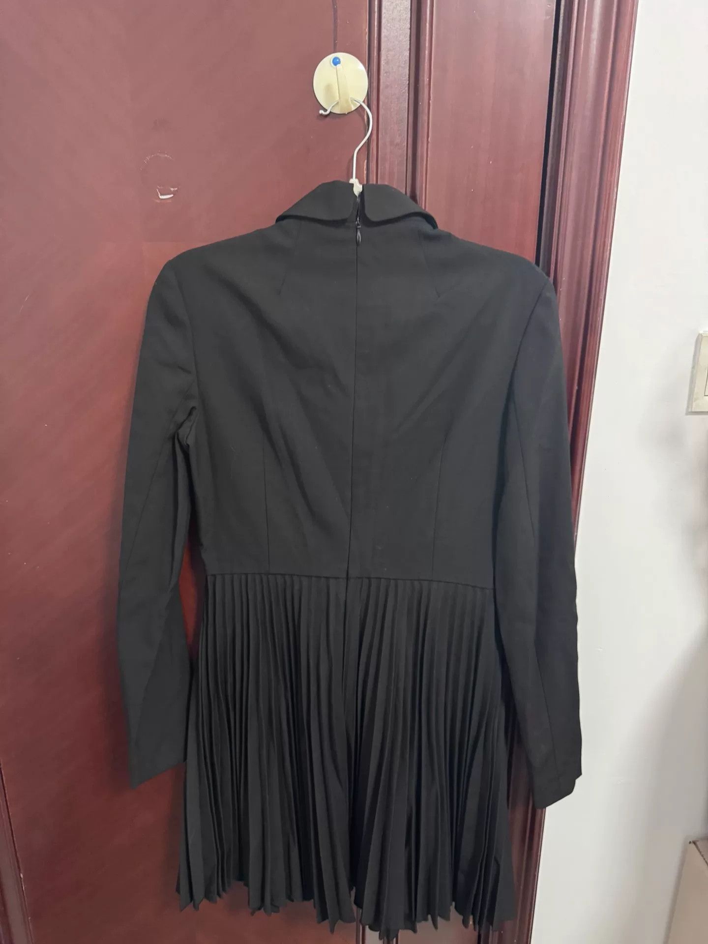 RED VALENTINO Black Pleated Dress