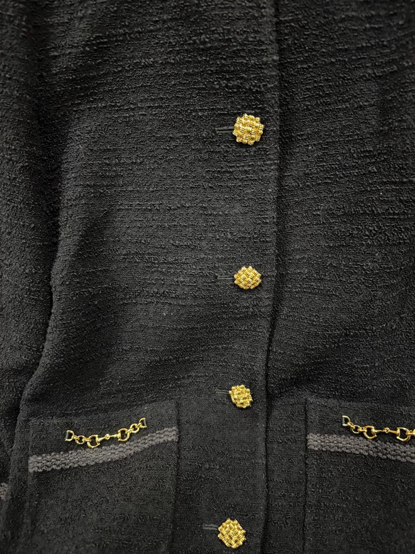 Gucci Gucci Navy Gold Button Cardigan Size US M / EU 48-50 / 2 - 3 Thumbnail