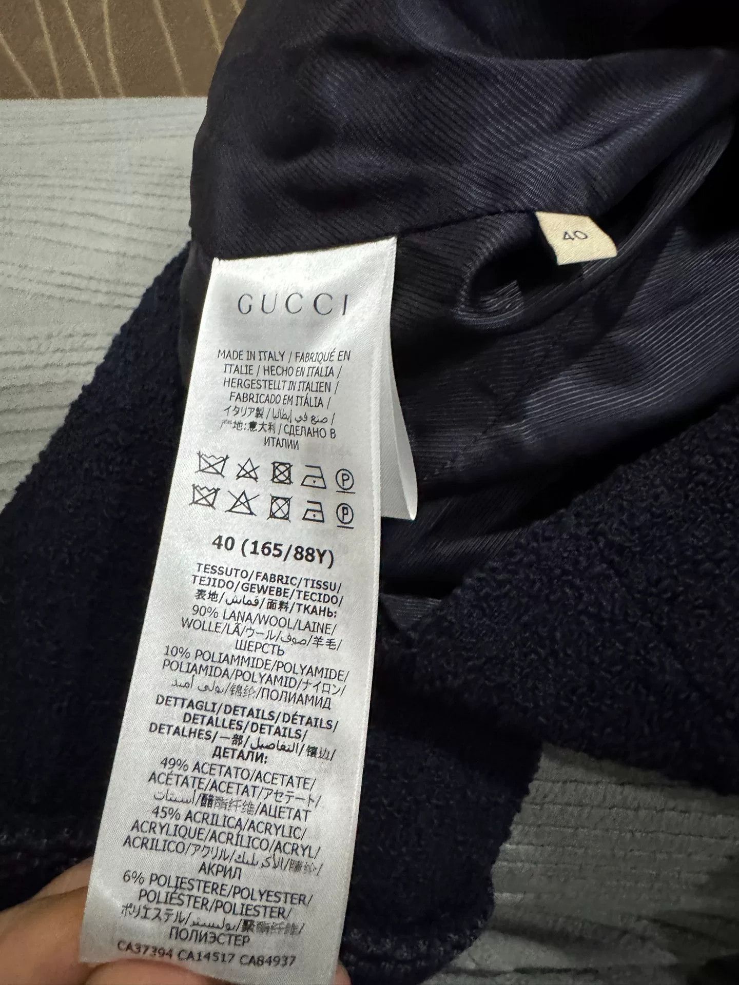 Gucci Gucci Navy Gold Button Cardigan Size US M / EU 48-50 / 2 - 5 Thumbnail