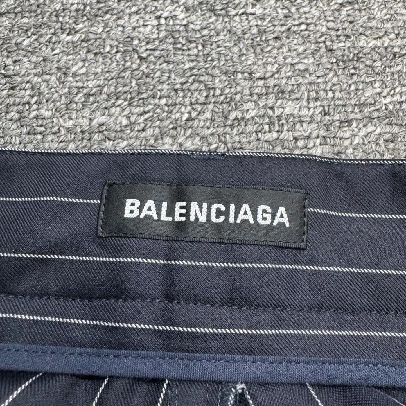 Balenciaga Balenciaga Striped Wool Casual Pants Size US 38 / EU 54 - 2 Thumbnail