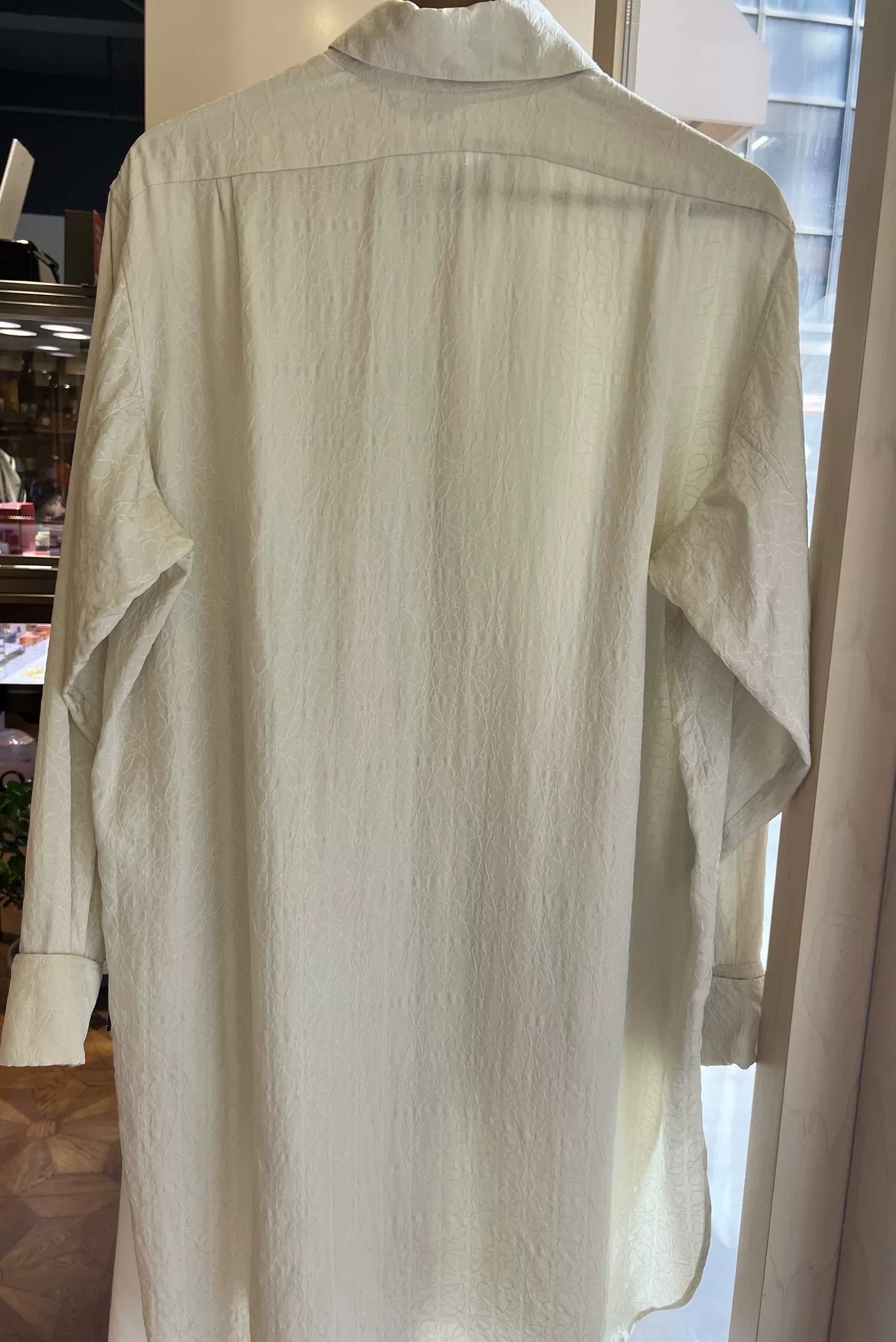 Loewe Loewe Beige Silk Embroidered Shirt Dress Size US S / EU 44-46 / 1 - 2 Thumbnail