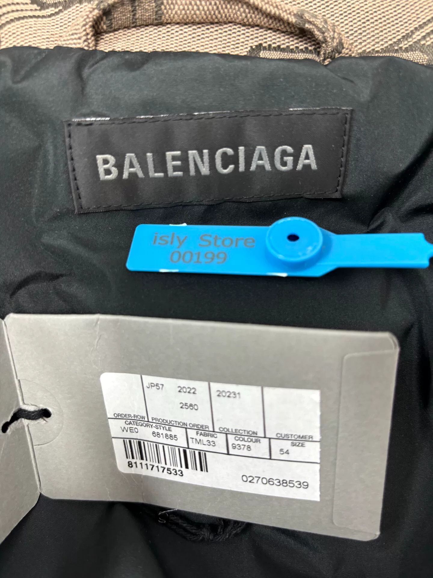 Balenciaga Balenciaga SS22 Logo Print Stand Collar Jacket Size US XL / EU 56 / 4 - 4 Thumbnail