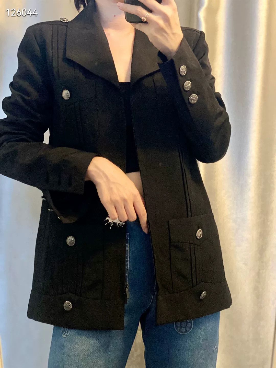 Chanel Chanel Cuba Series Distressed Black Jacket Size US M / EU 48-50 / 2 - 6 Thumbnail
