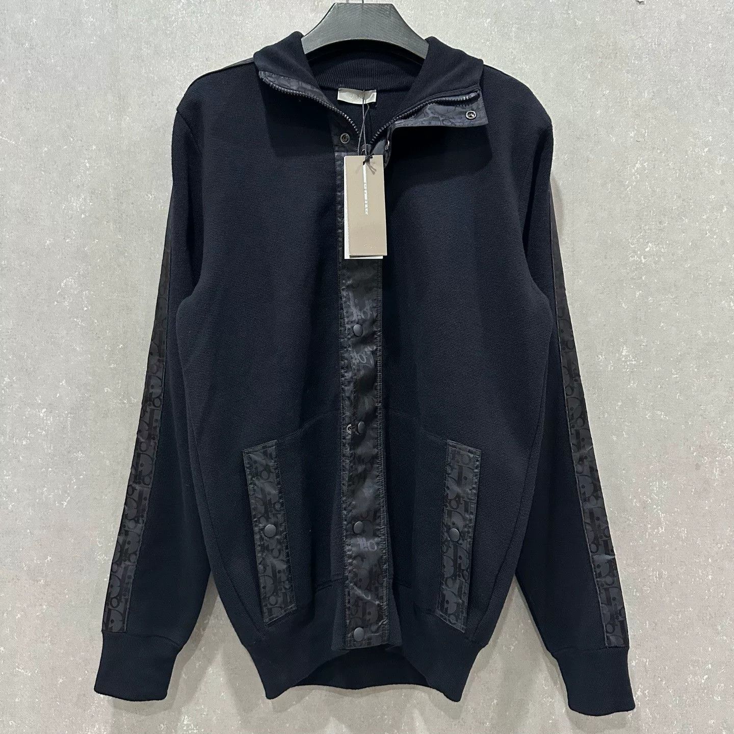 Dior Dior navy blue logo patchwork wool zip coat Size US S / EU 44-46 / 1 - 3 Thumbnail