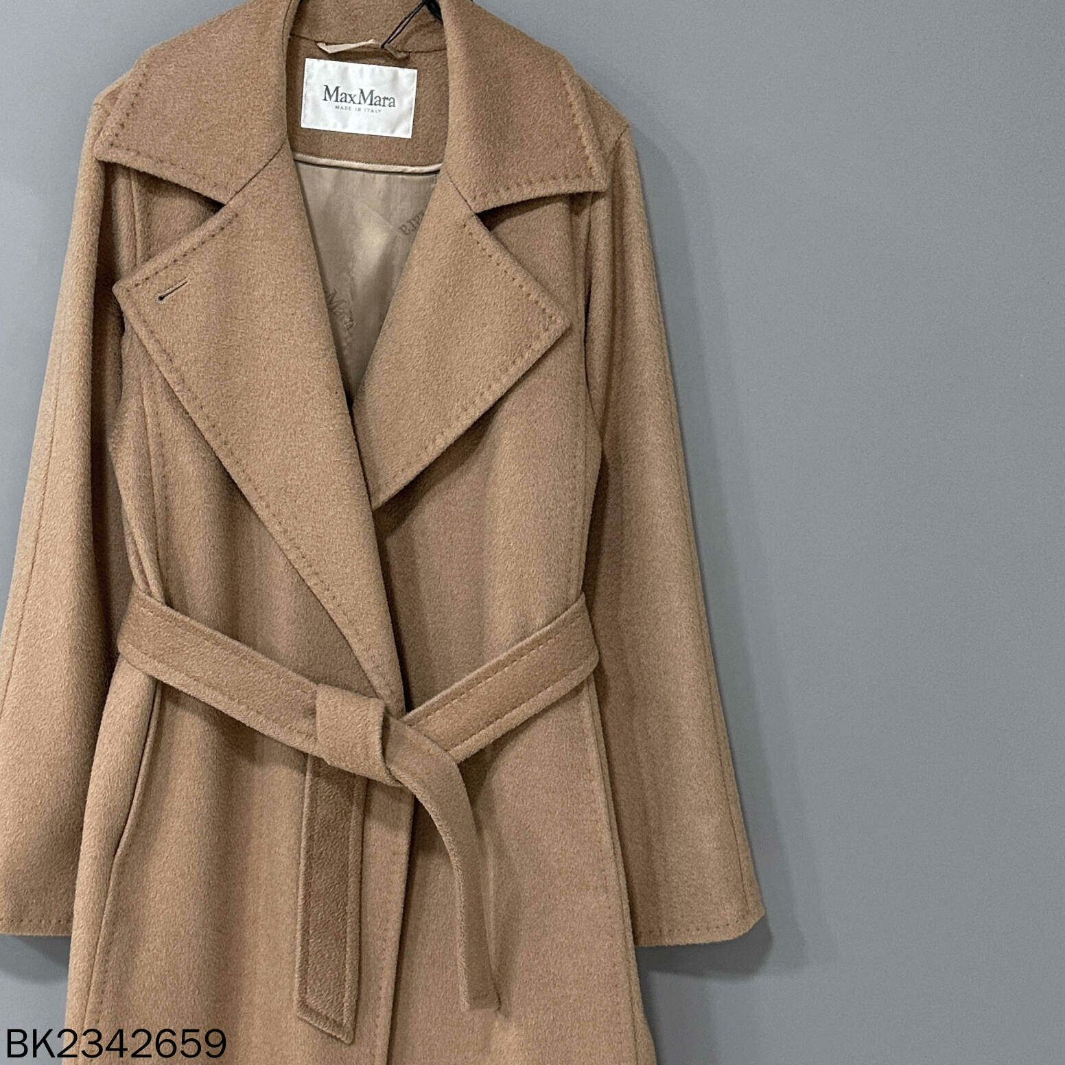Max Mara beige Manuela long coat by MaxMara Size US M / EU 48-50 / 2 - 2 Thumbnail