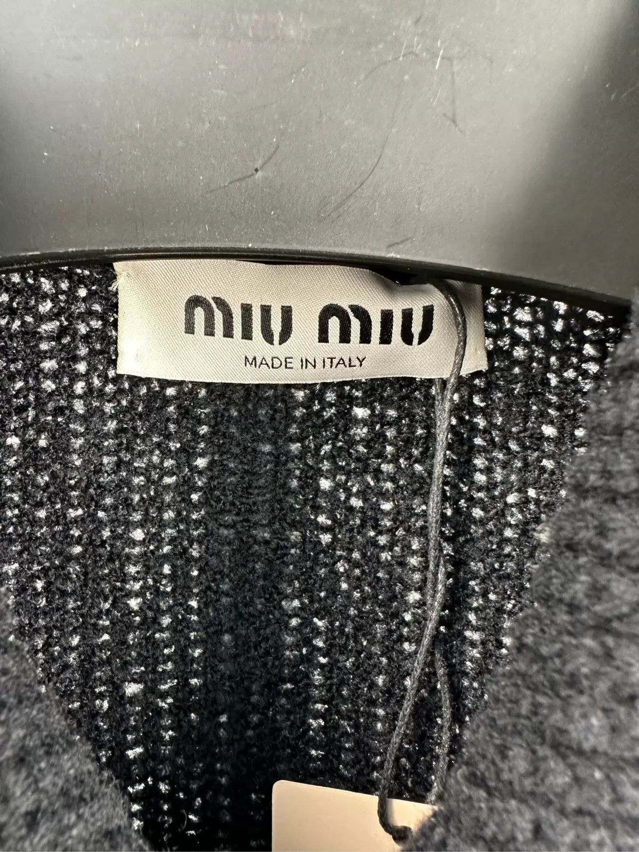 Miu Miu black knit cardigan with collar Size US S / EU 44-46 / 1 - 4 Thumbnail