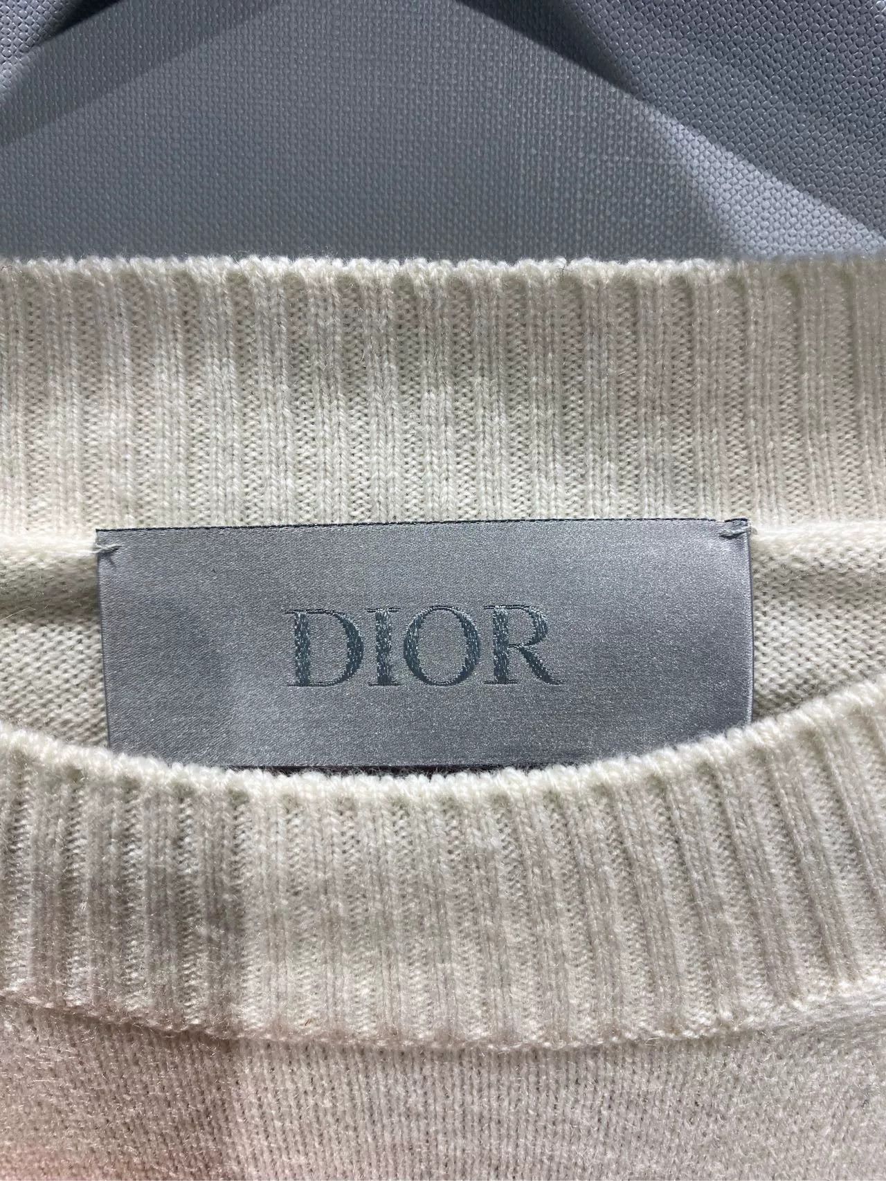 Dior dior fw24 round neck cashmere sweater Size US L / EU 52-54 / 3 - 3 Thumbnail