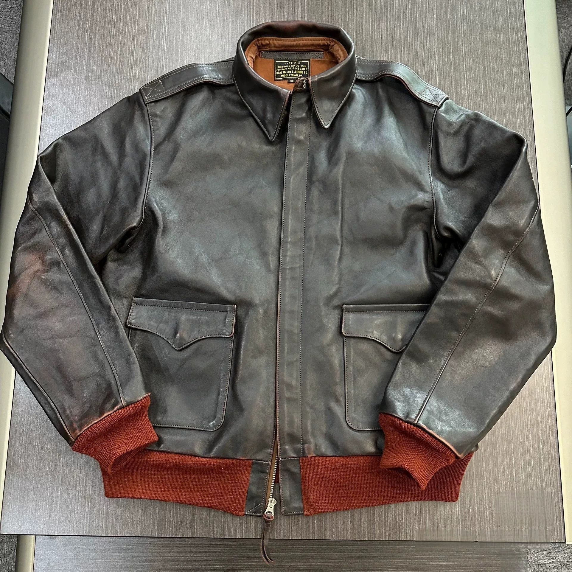 The Real McCoy's real mccoy type a-2 canyon red jacket Size US L / EU 52-54 / 3 - 5 Thumbnail