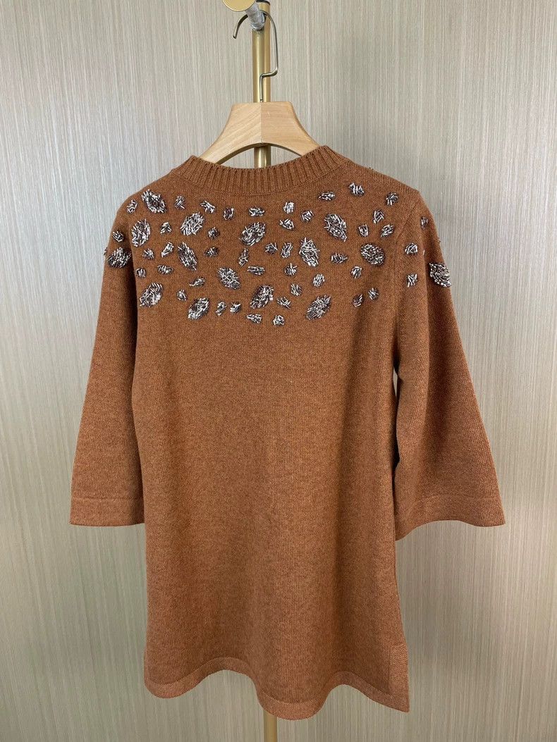 Chanel Chanel Runway Beaded Cashmere Dress Size US S / EU 44-46 / 1 - 2 Thumbnail