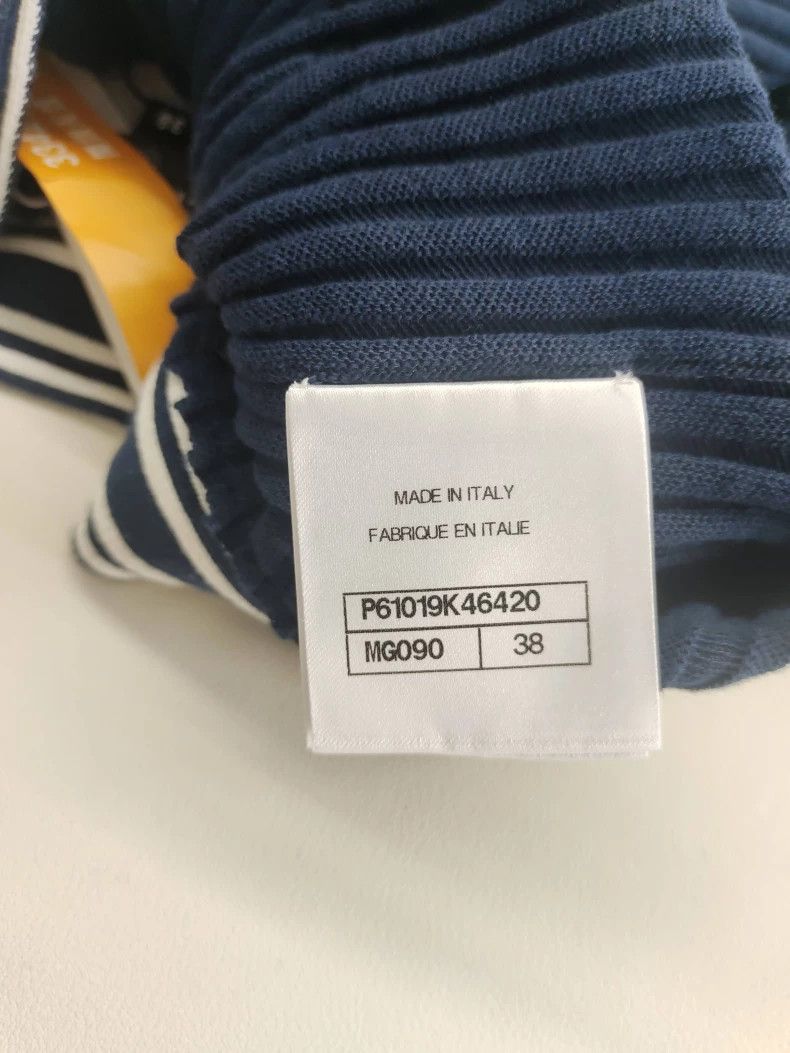 Chanel Chanel Navy Knit Letter Waist Skirt Size US 38 / EU 54 - 4 Thumbnail