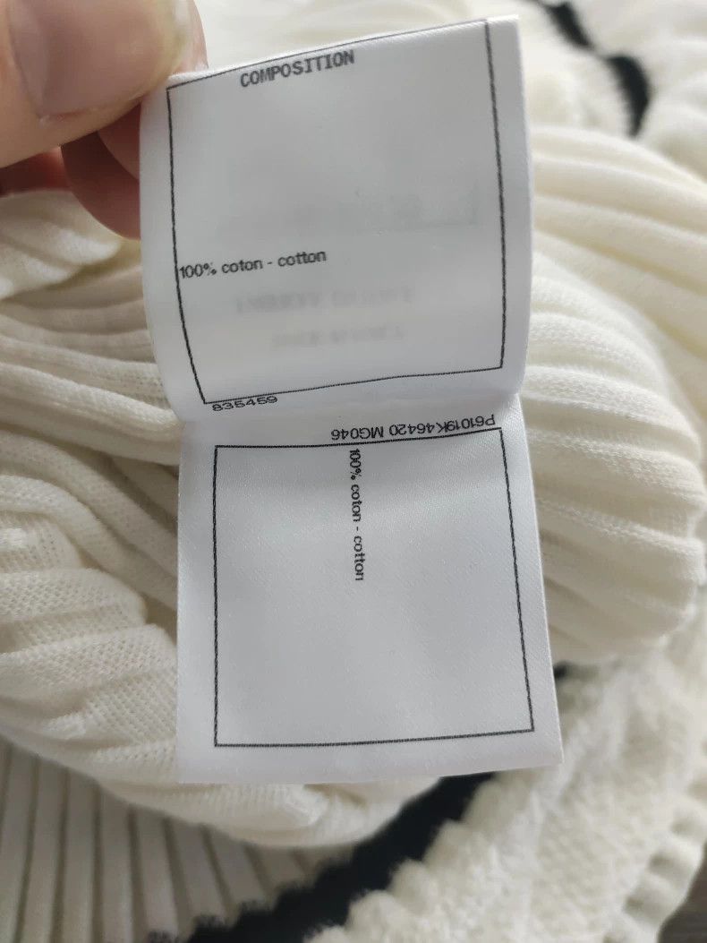 Chanel Chanel White Knit Letter Hem Skirt Size US 36 / EU 52 - 5 Thumbnail
