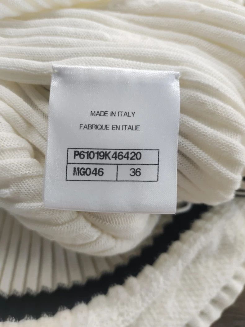 Chanel Chanel White Knit Letter Hem Skirt Size US 36 / EU 52 - 4 Thumbnail