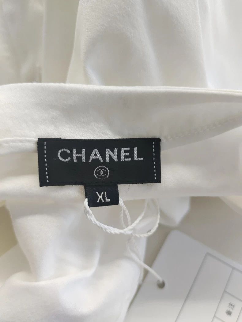 Chanel Chanel White Short Sleeve Dress XL Size XL / US 12-14 / IT 48-50 - 3 Thumbnail