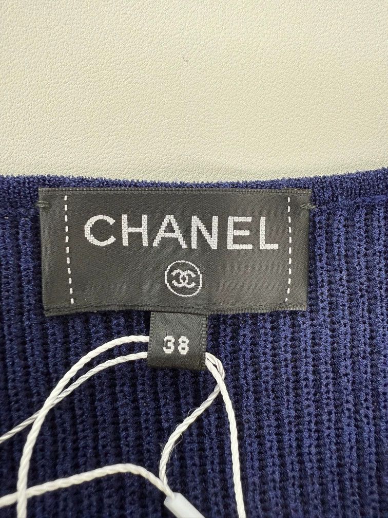 Chanel Chanel Striped Knit Sleeveless Dress Size US S / EU 44-46 / 1 - 3 Thumbnail