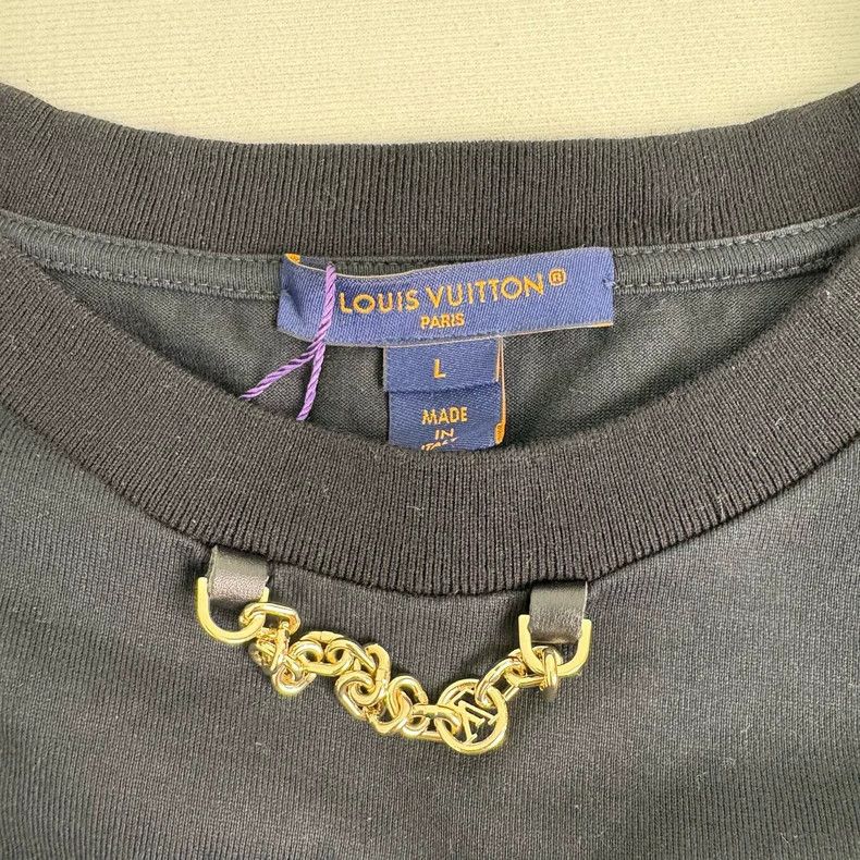 Louis Vuitton Louis Vuitton Denim Black Pocket T-Shirt L Size US L / EU 52-54 / 3 - 4 Thumbnail