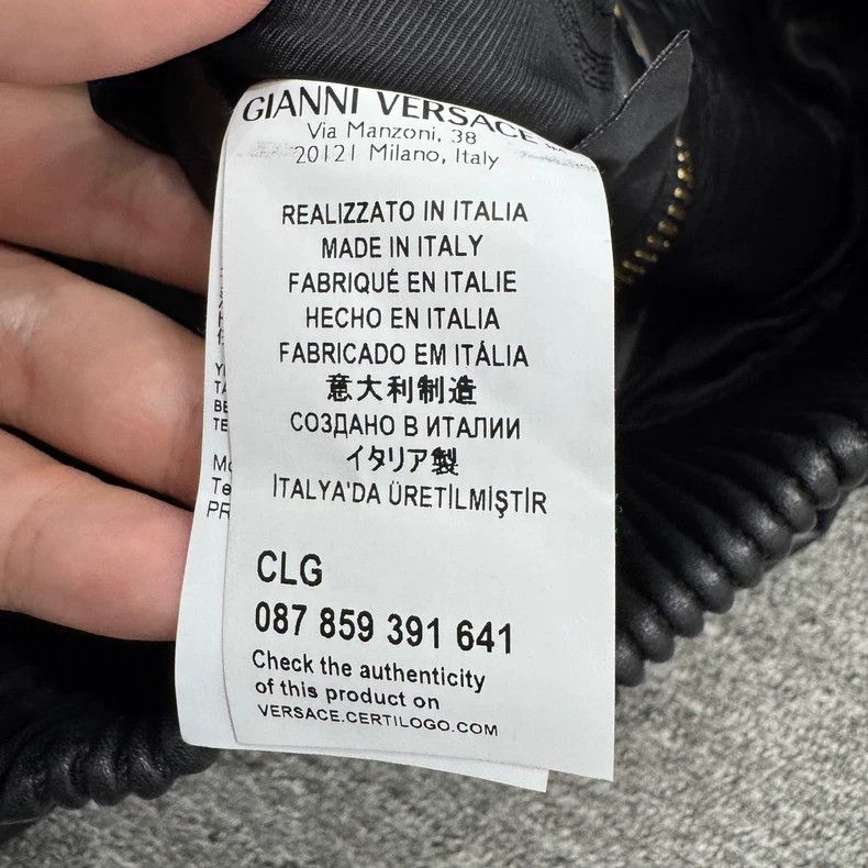 Versace Versace Leather Motorcycle Jacket Size US M / EU 48-50 / 2 - 3 Thumbnail