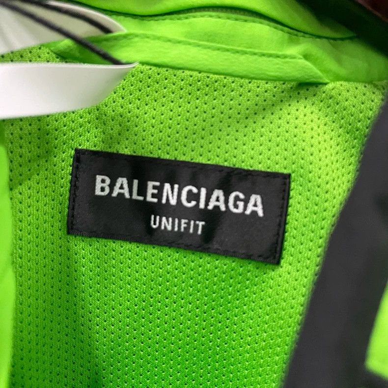 Balenciaga Balenciaga Green Logo Embroidered Jacket Size US XS / EU 42 / 0 - 4 Thumbnail