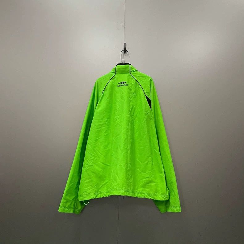 Balenciaga Balenciaga Green Logo Embroidered Jacket Size US XS / EU 42 / 0 - 2 Thumbnail