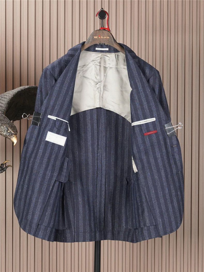 Brunello Cucinelli Brunello Cucinelli Alpaca Linen Blazer Size US XL / EU 56 / 4 - 2 Thumbnail