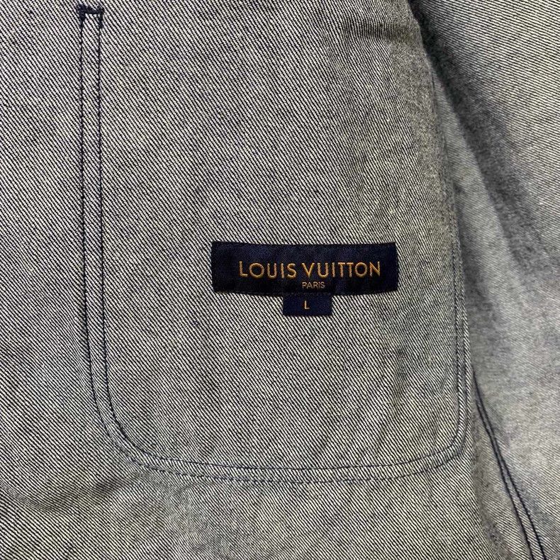Louis Vuitton Louis Vuitton Wheat Print Denim Tee Size US L / EU 52-54 / 3 - 3 Thumbnail
