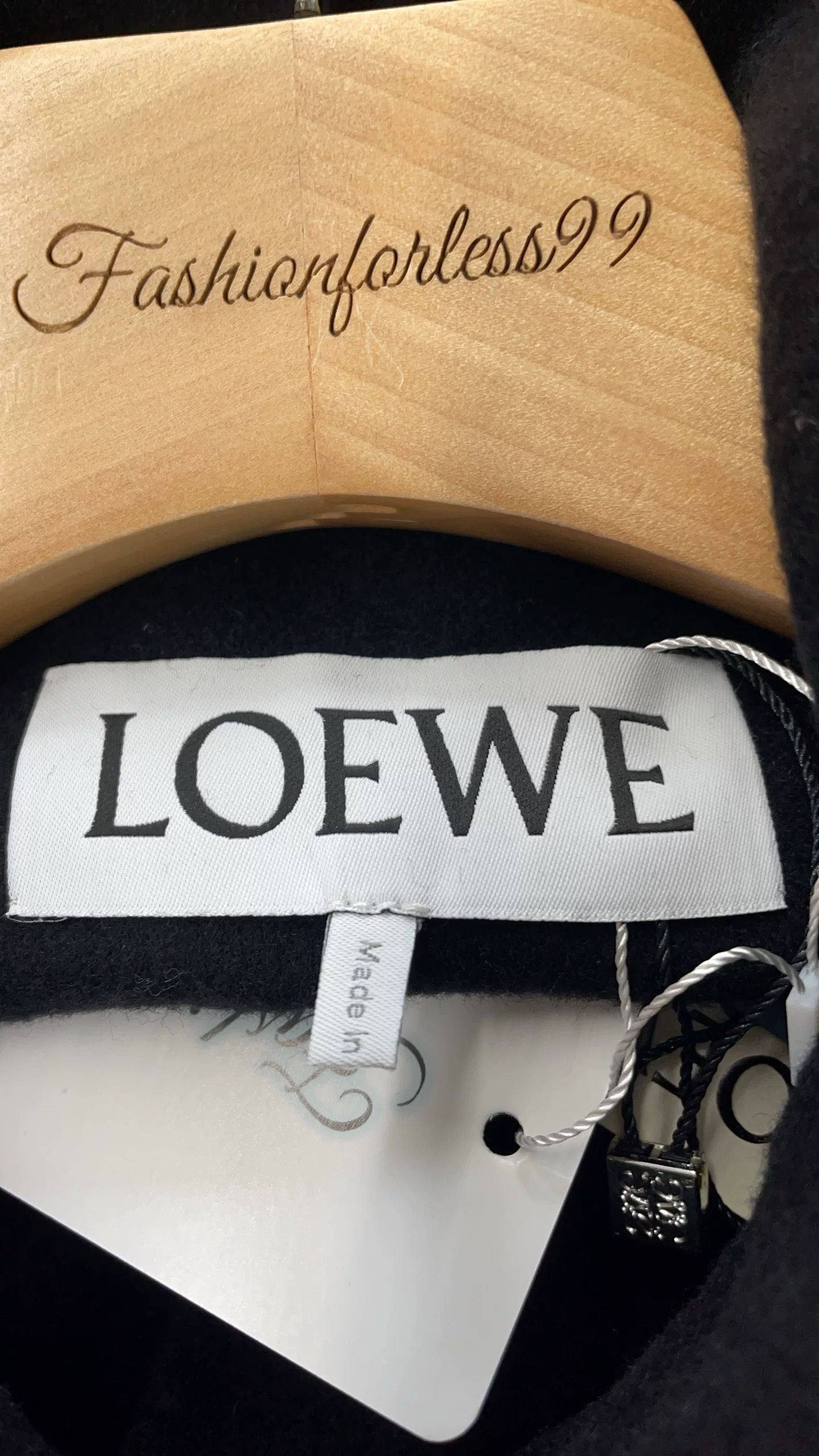 Loewe Loewe Black Wool Coat Size 40 Size US M / EU 48-50 / 2 - 3 Thumbnail