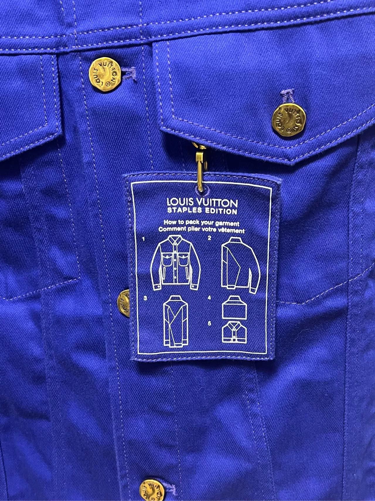 Louis Vuitton Louis Vuitton Men's Blue Denim Jacket Size US L / EU 52-54 / 3 - 2 Thumbnail