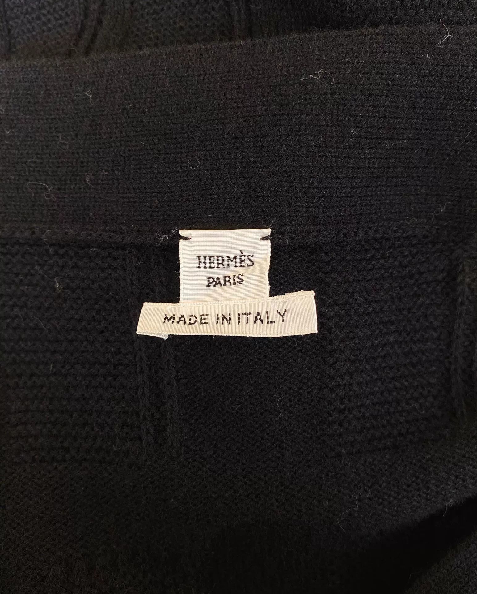 Hermes Hermès Black Wool Cardigan Size 34 Size US XS / EU 42 / 0 - 7 Thumbnail