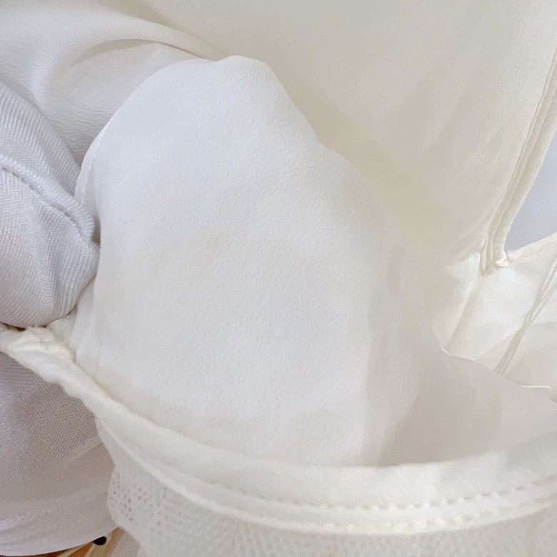 Brunello Cucinelli Brunello Cucinelli White Mesh V-Neck Top Size US M / EU 48-50 / 2 - 5 Thumbnail