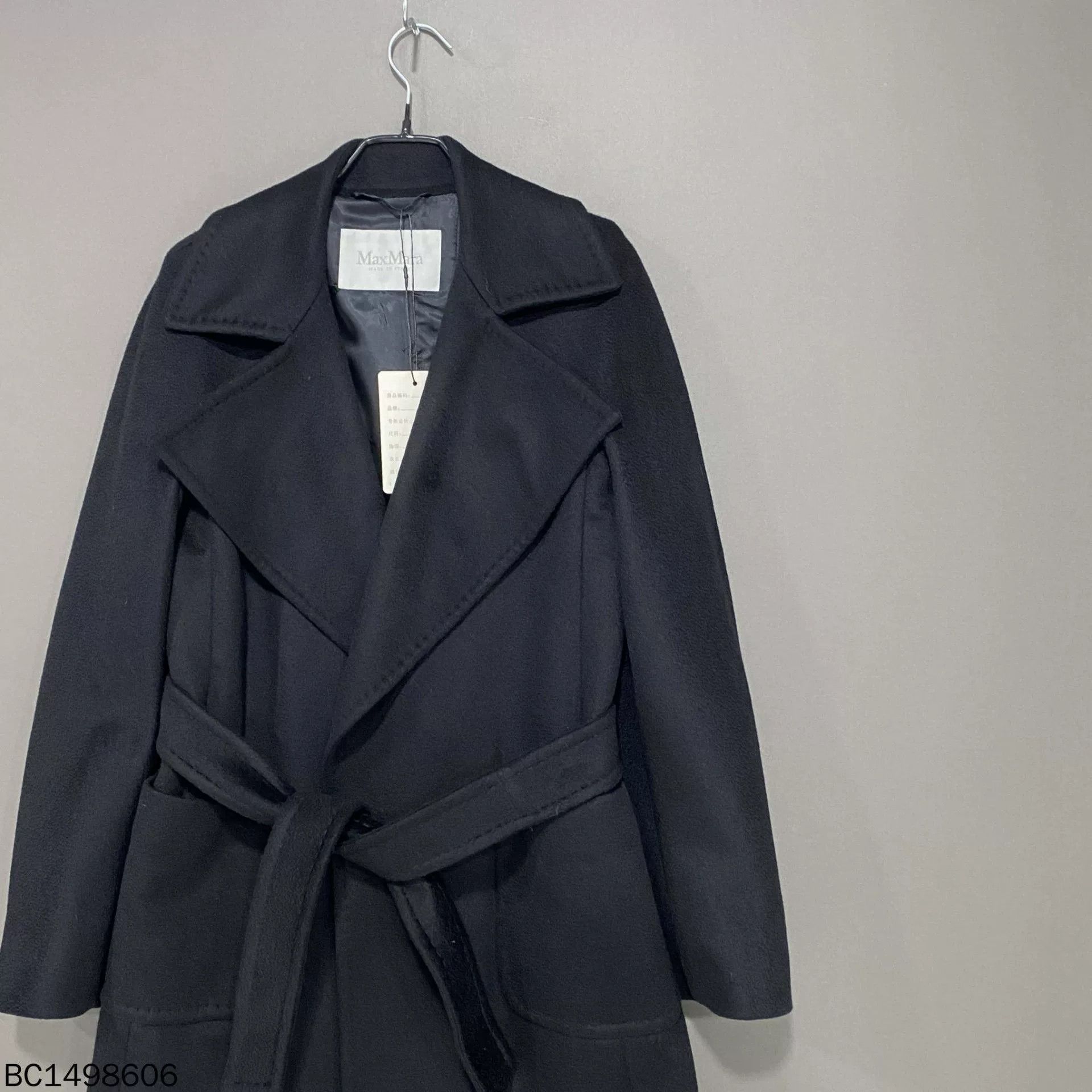 Max Mara maxmara black long cashmere coat Size US M / EU 48-50 / 2 - 2 Thumbnail