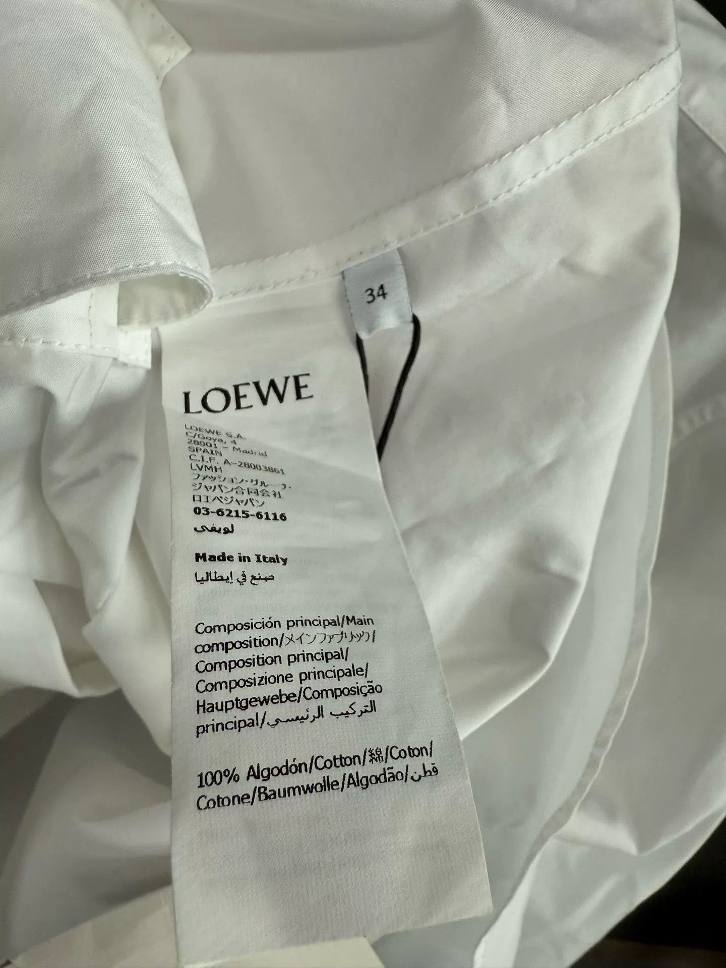 Loewe asymmetric long sleeve shirt by loewe Size US M / EU 48-50 / 2 - 3 Thumbnail