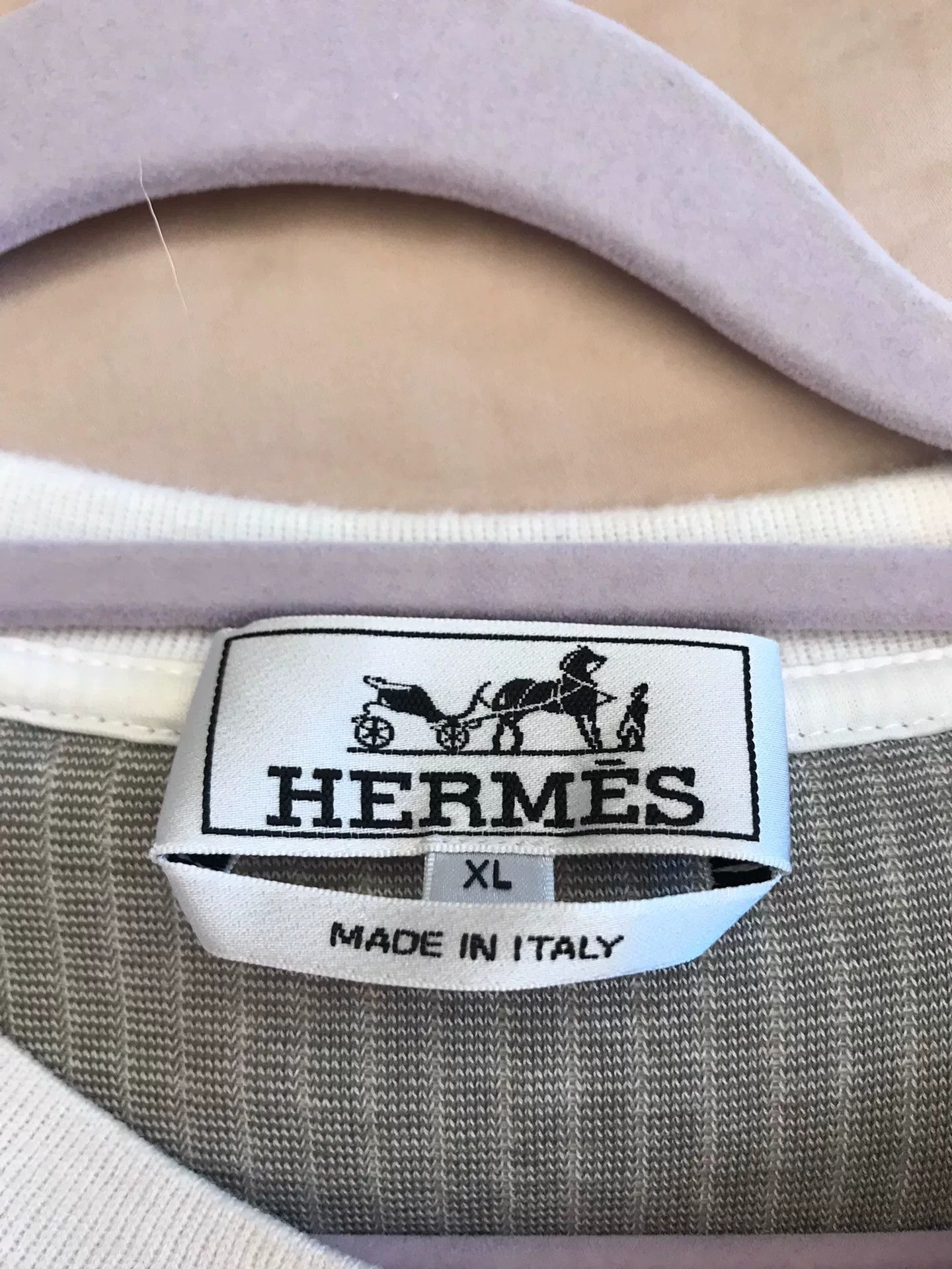 Hermes Hermes Unisex Gray White Knit Sweater Size US XL / EU 56 / 4 - 2 Thumbnail