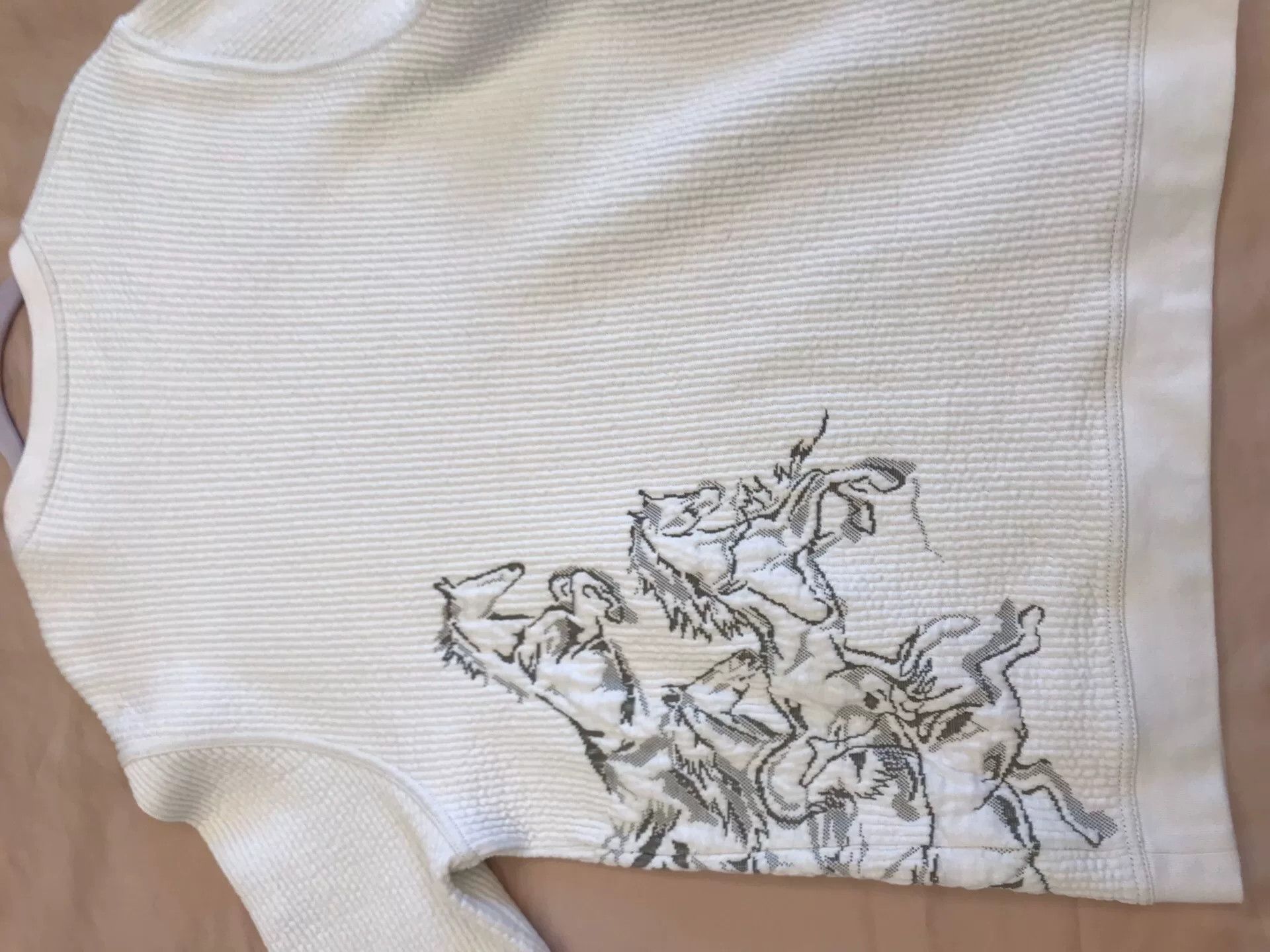 Hermes Hermes Unisex Gray White Knit Sweater Size US XL / EU 56 / 4 - 6 Thumbnail