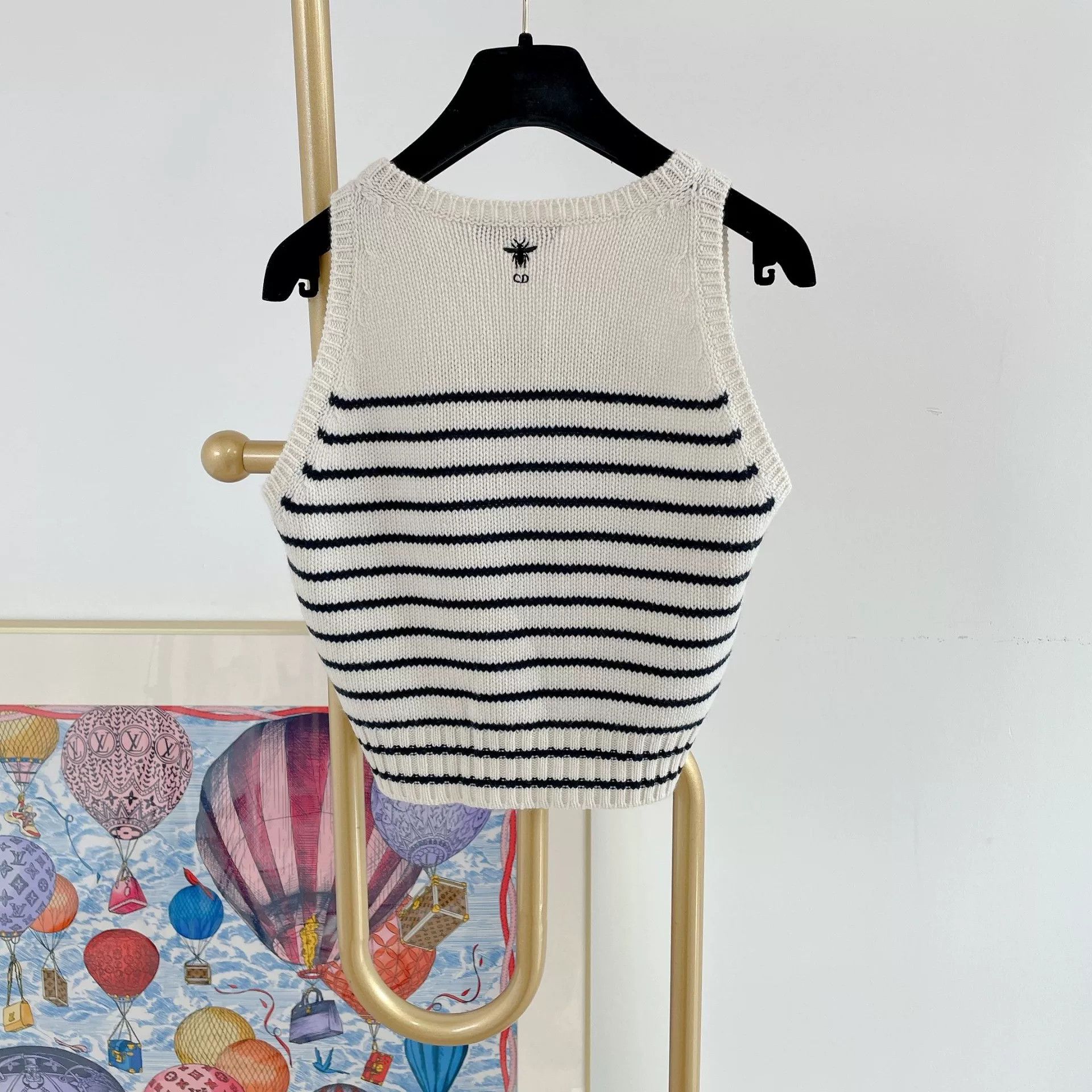 Dior Christian Dior Striped Sleeveless Top Size US M / EU 48-50 / 2 - 2 Thumbnail