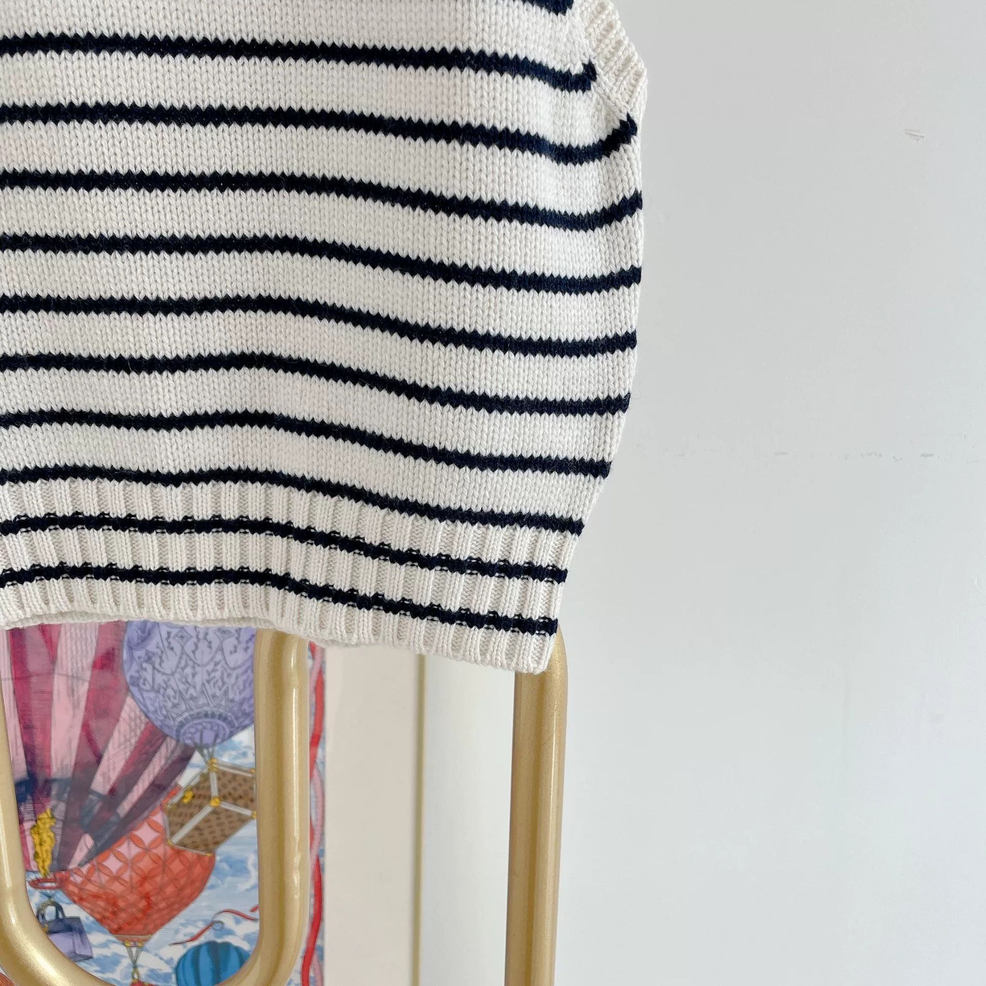 Dior Christian Dior Striped Sleeveless Top Size US M / EU 48-50 / 2 - 4 Thumbnail
