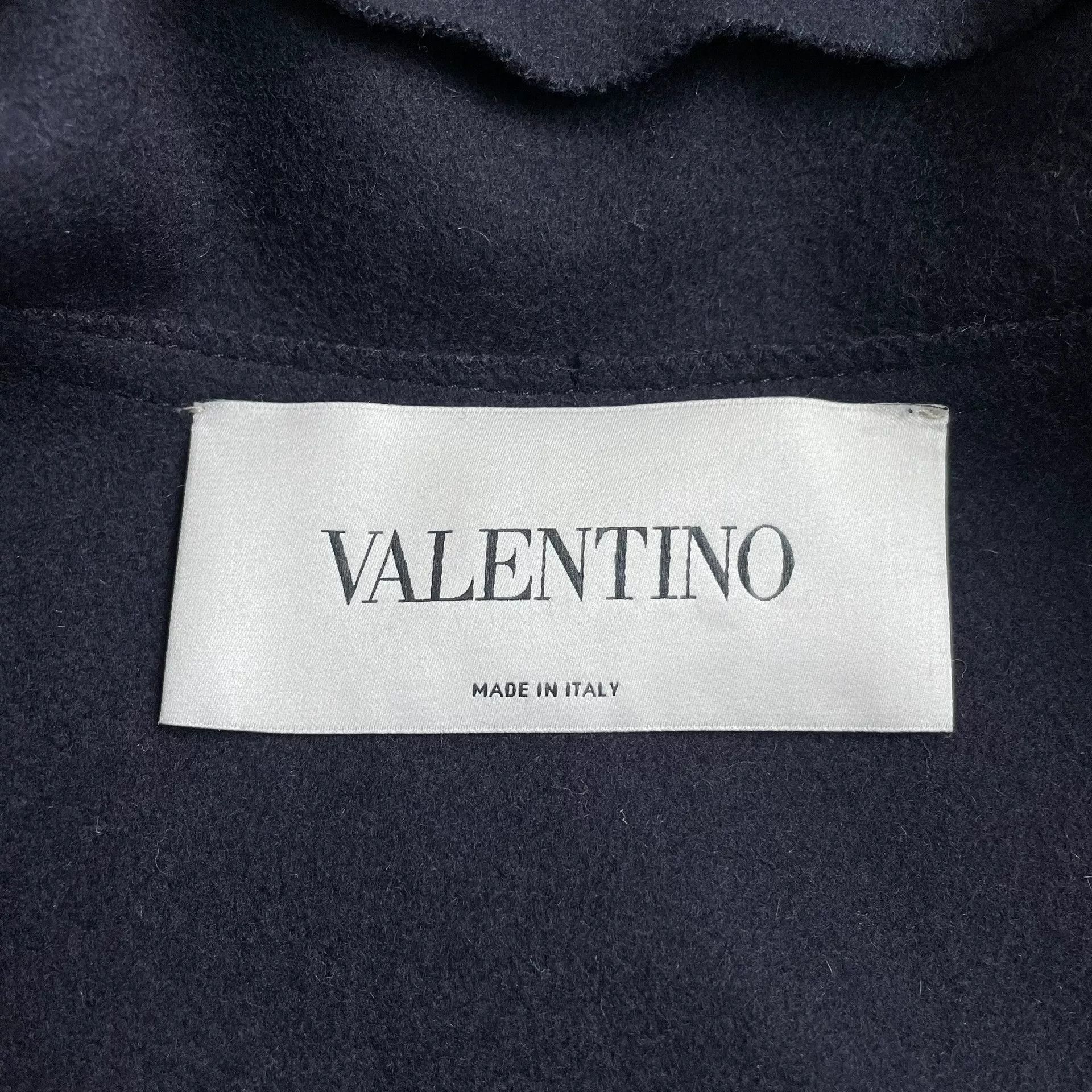 Valentino Valentino Navy Wool Long Coat Size US S / EU 44-46 / 1 - 5 Thumbnail