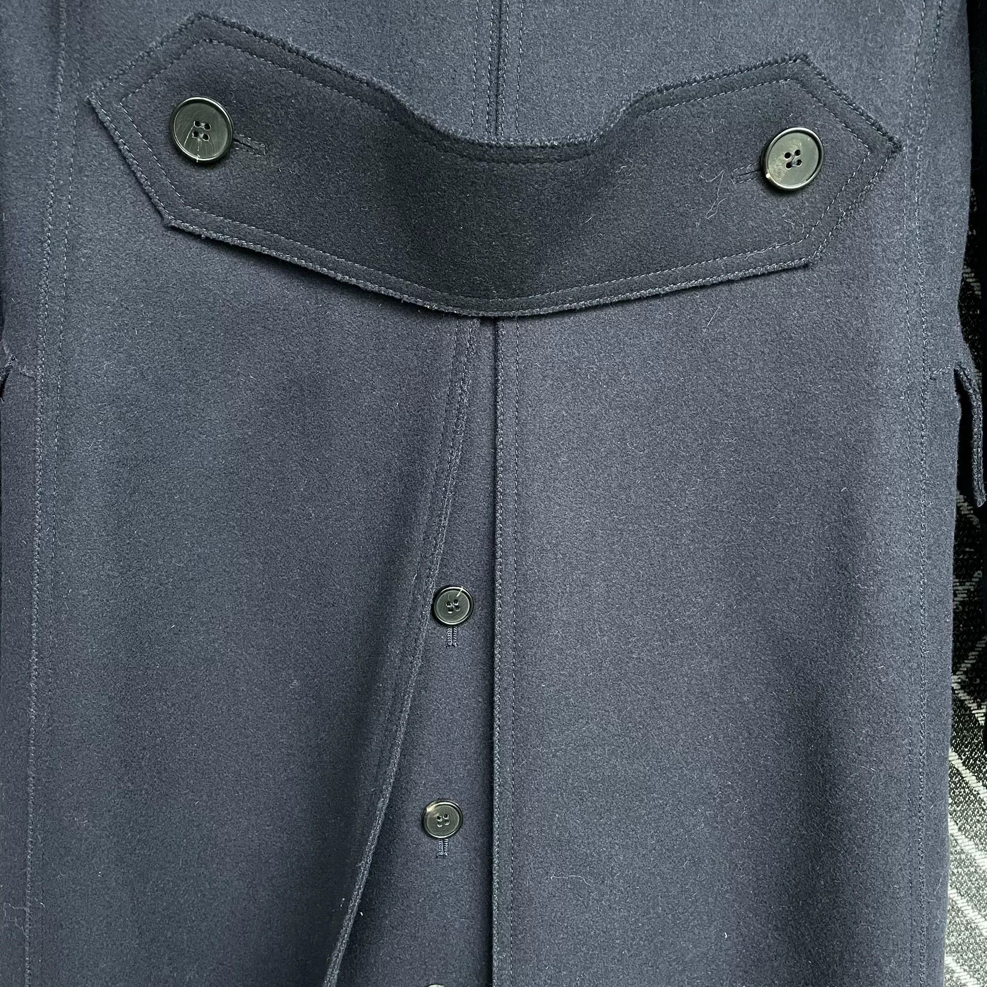 Valentino Valentino Navy Wool Long Coat Size US S / EU 44-46 / 1 - 3 Thumbnail