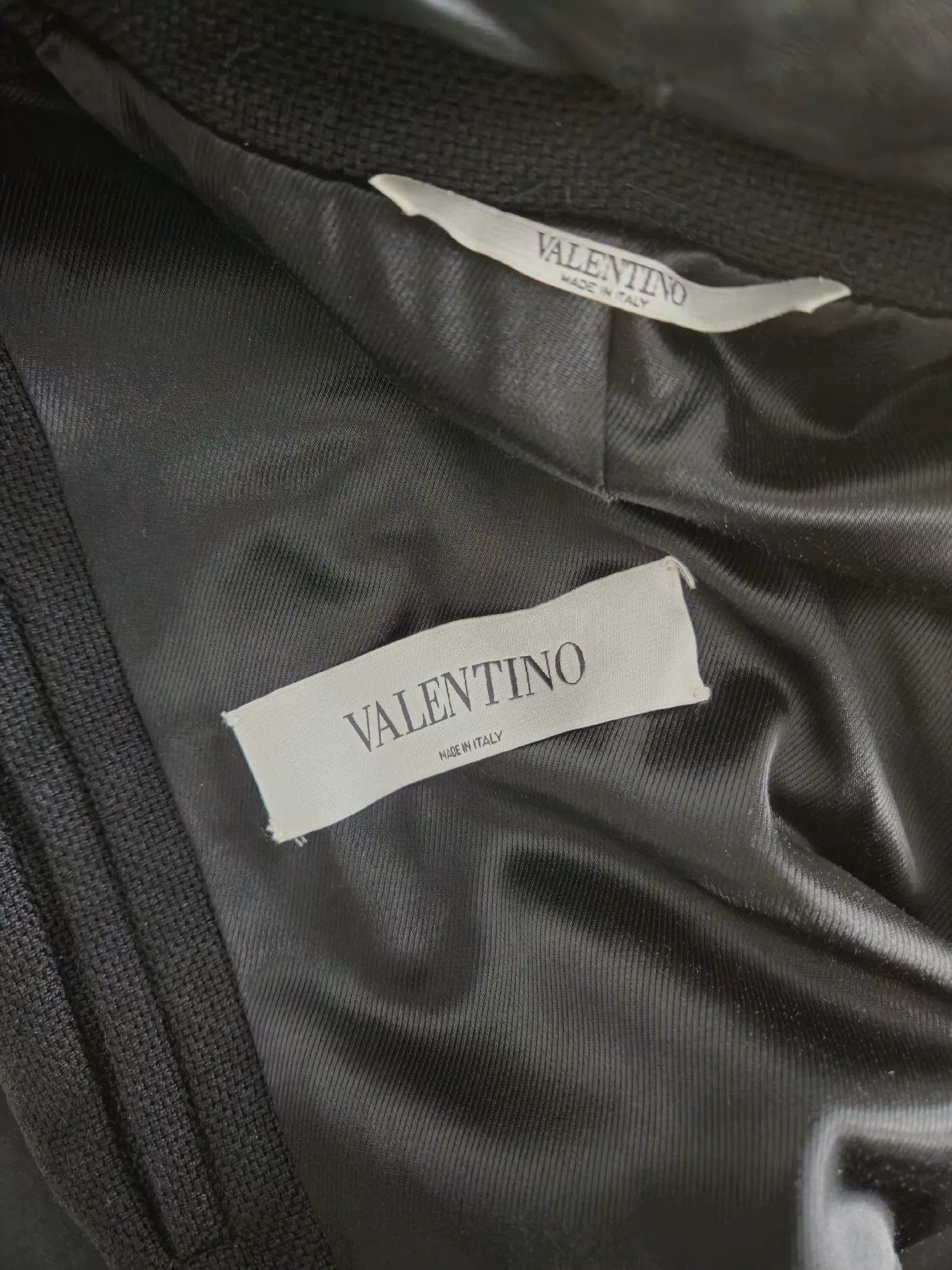 Valentino Valentino Deconstructed Leather Collar Coat Size US L / EU 52-54 / 3 - 7 Thumbnail