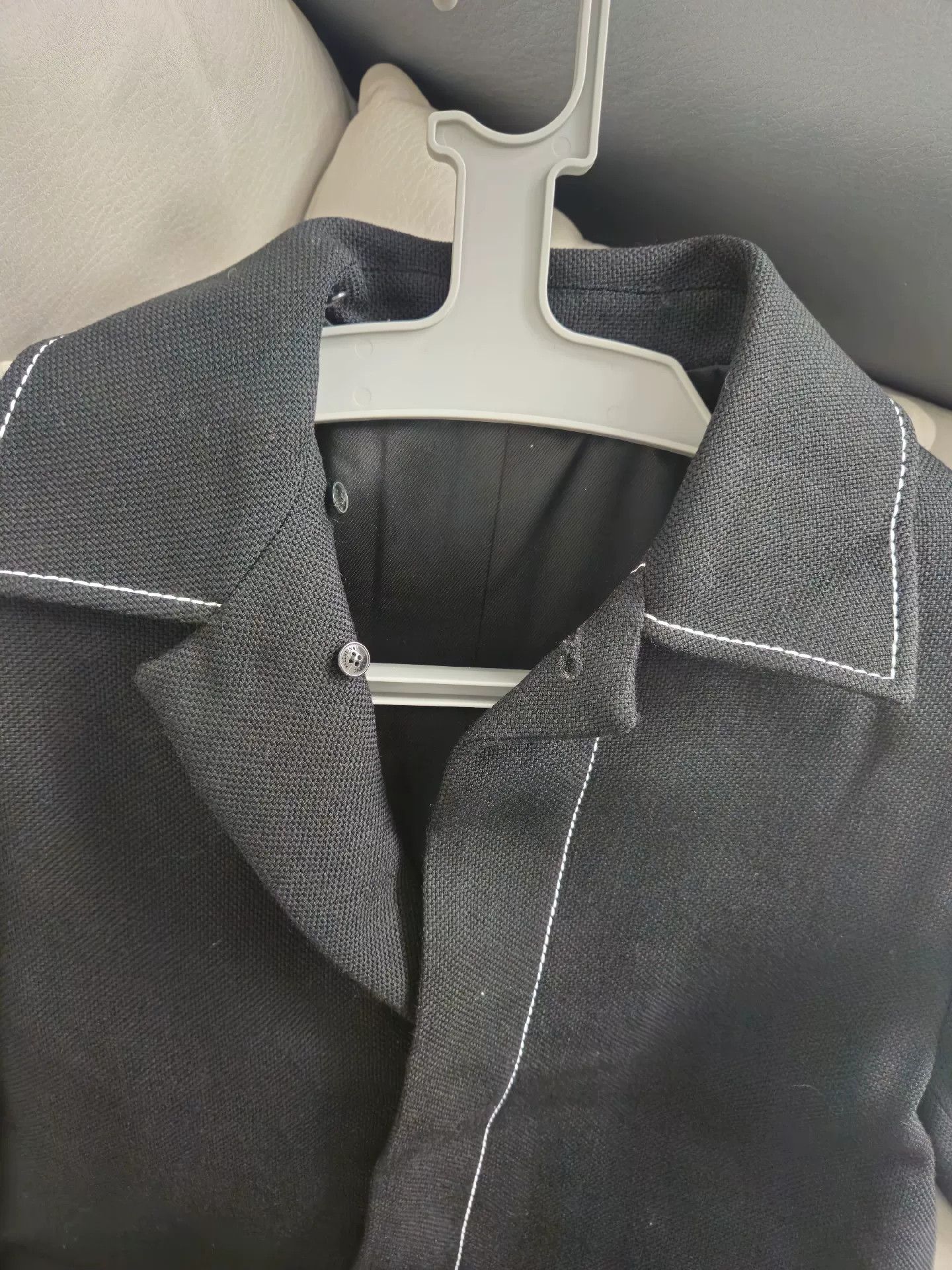 Valentino Valentino Deconstructed Leather Collar Coat Size US L / EU 52-54 / 3 - 5 Thumbnail