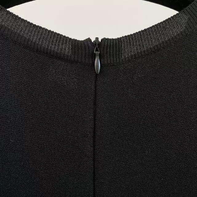 Valentino Valentino Black Crystal Knit Dress Size US S / EU 44-46 / 1 - 5 Thumbnail