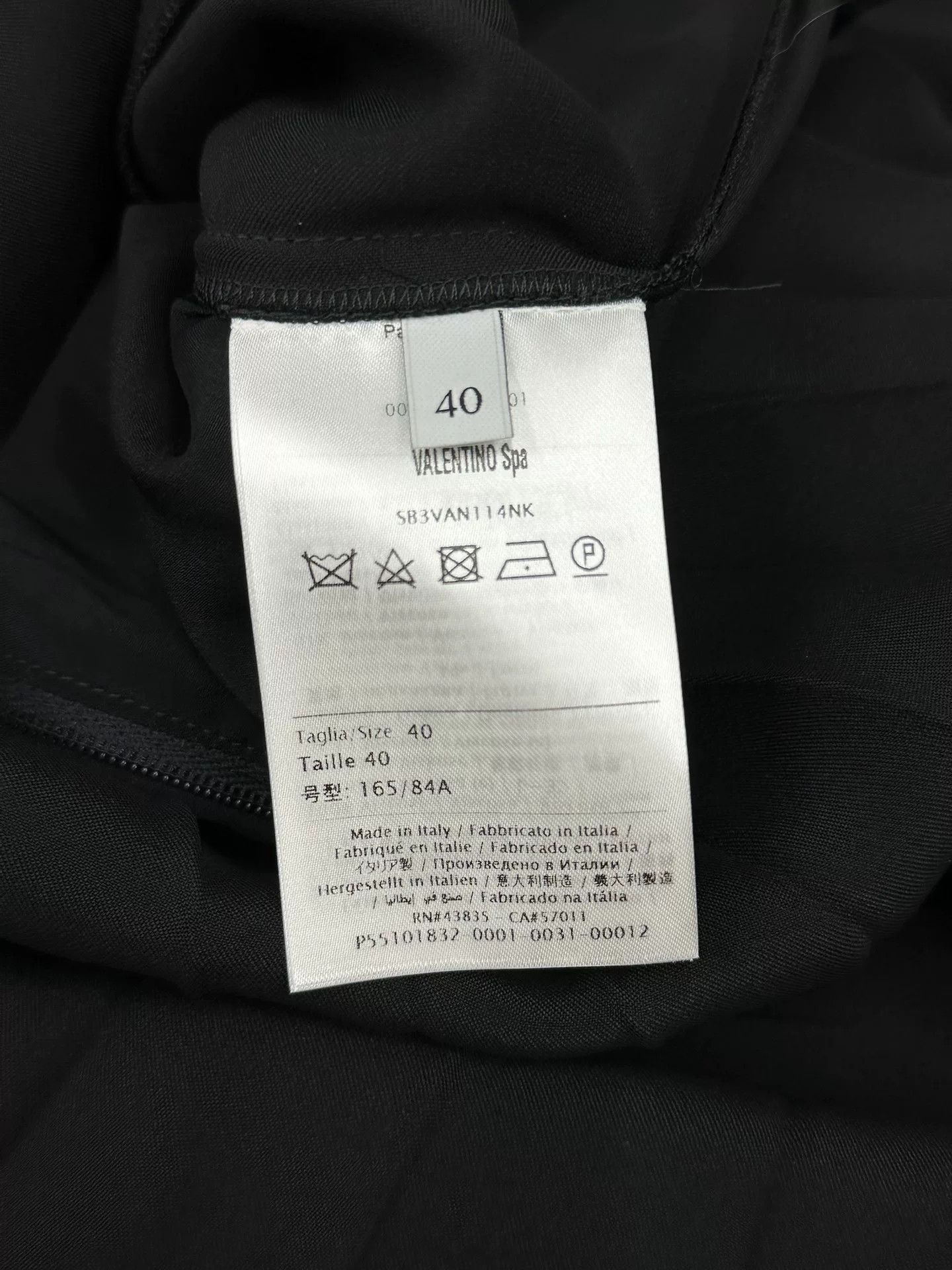 Valentino Valentino Black Pleated Panel Dress Size US 38 / EU 54 - 5 Thumbnail