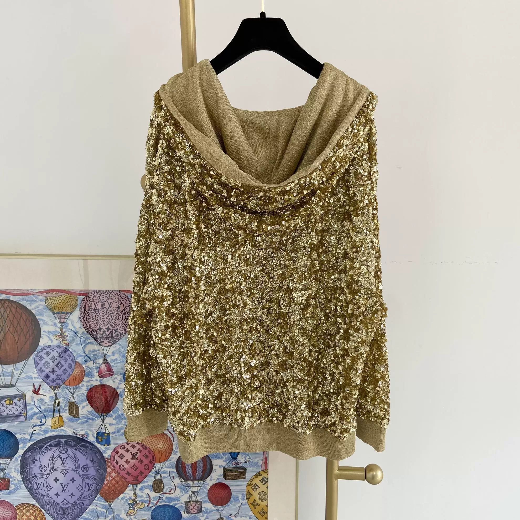 Valentino Valentino Gold Sequin Embellished Jacket Size US S / EU 44-46 / 1 - 2 Thumbnail