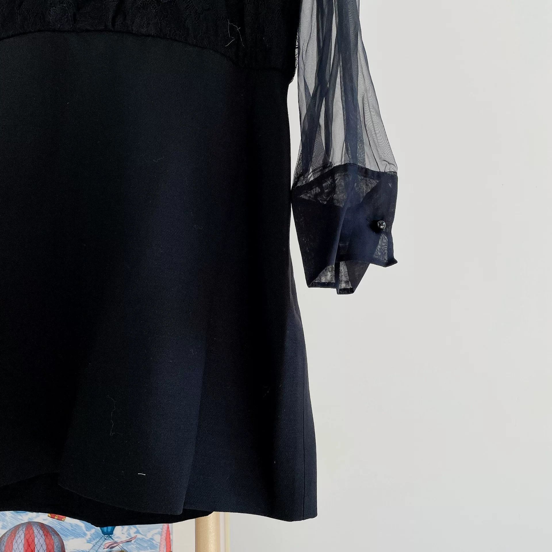 Valentino Valentino Black Lace Panel Dress Size M / US 6-8 / IT 42-44 - 5 Thumbnail