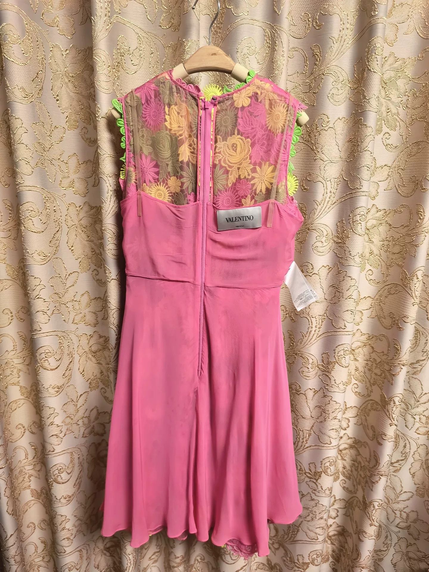 Valentino Valentino Floral Lace Silk Lined Dress Size M / US 6-8 / IT 42-44 - 3 Thumbnail