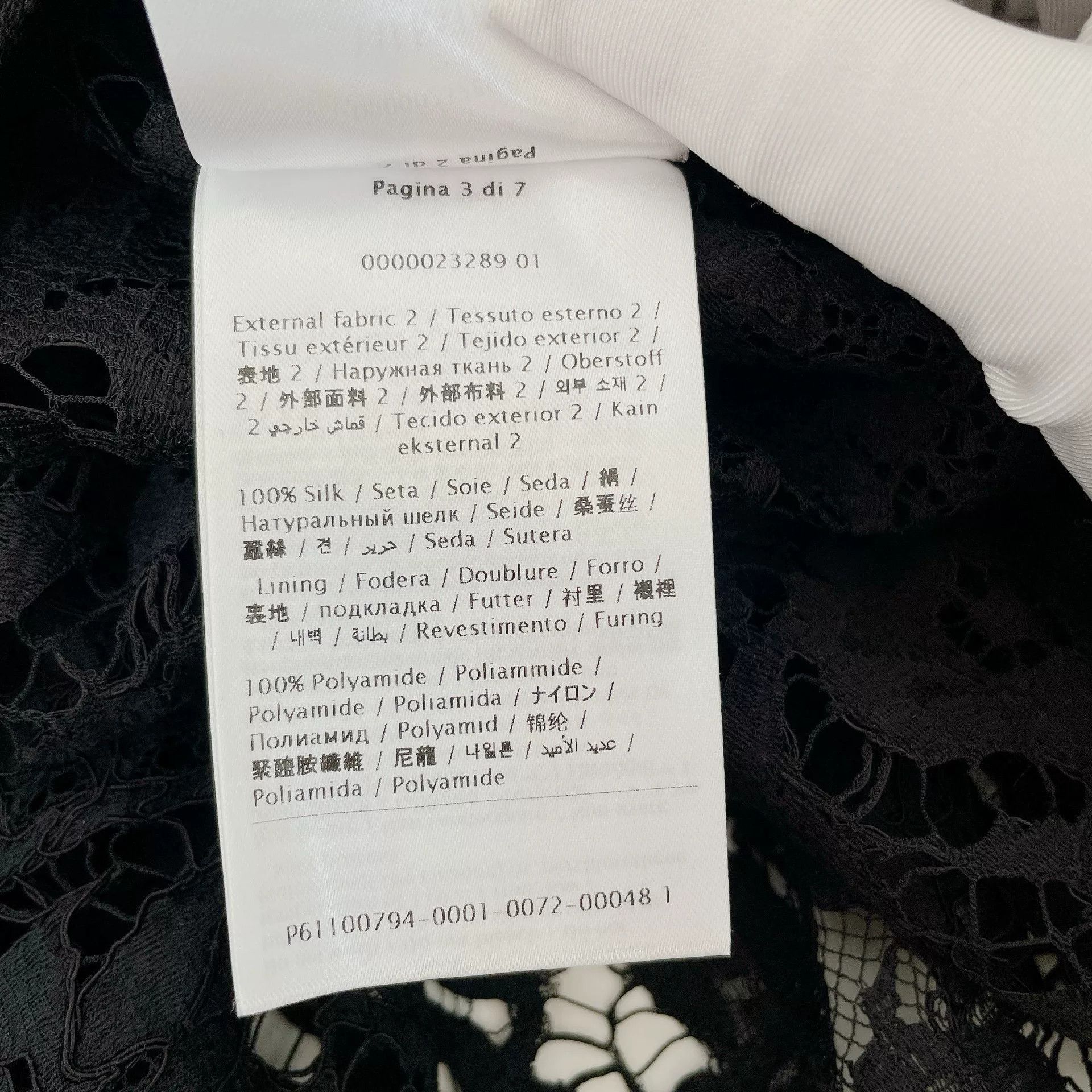 Valentino Valentino Black Lace Cloak Size US M / EU 48-50 / 2 - 8 Thumbnail