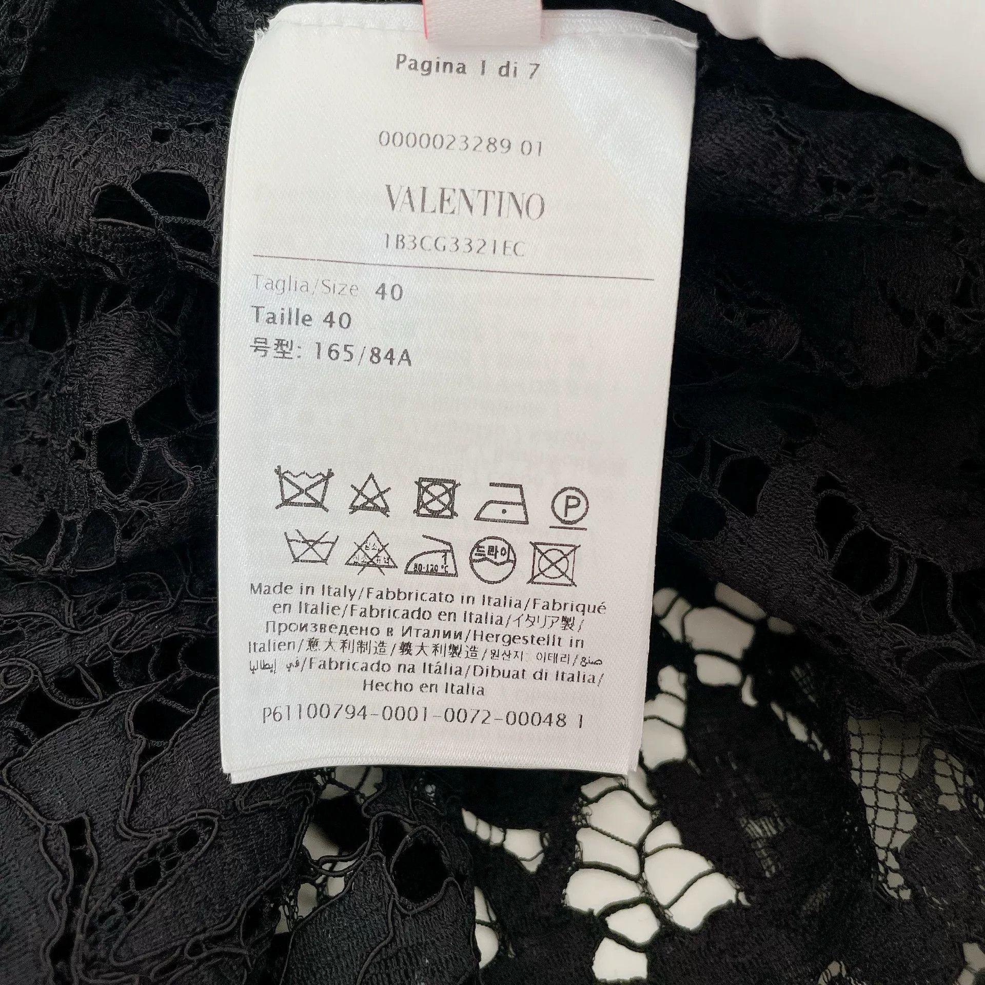 Valentino Valentino Black Lace Cloak Size US M / EU 48-50 / 2 - 6 Thumbnail