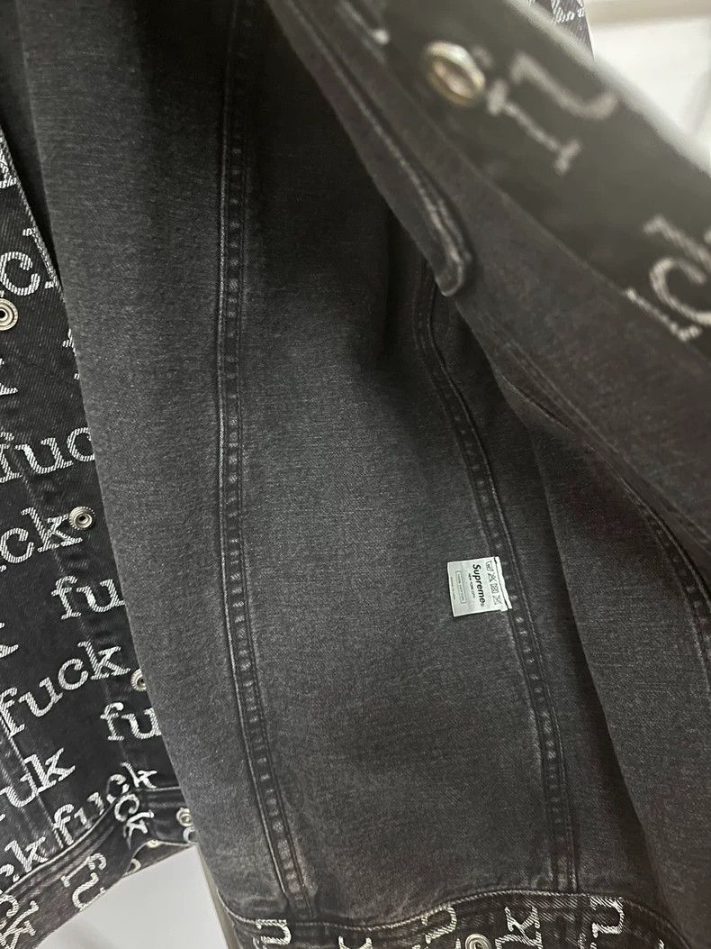 Supreme Supreme Fuck Denim Jacket L Size US L / EU 52-54 / 3 - 3 Thumbnail
