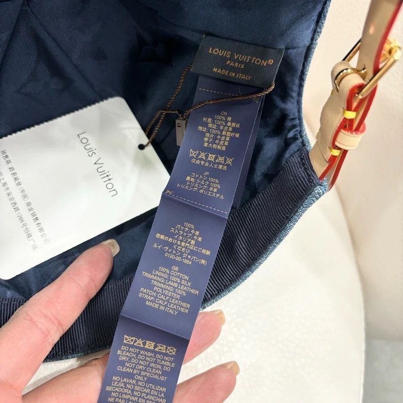 Louis Vuitton Louis Vuitton Denim Monogram Baseball Cap Size ONE SIZE - 6 Thumbnail