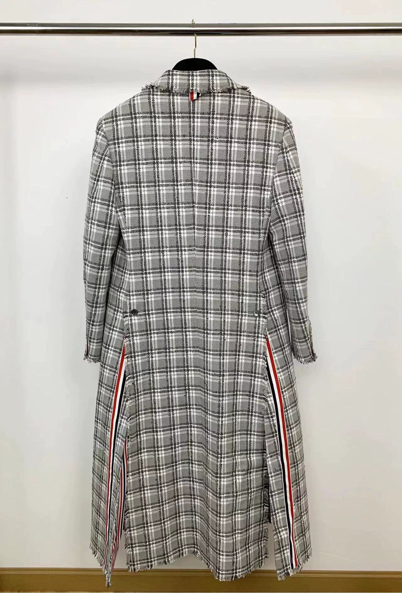 Thom Browne thom browne gray plaid overcoat with tags Size US M / EU 48-50 / 2 - 2 Thumbnail