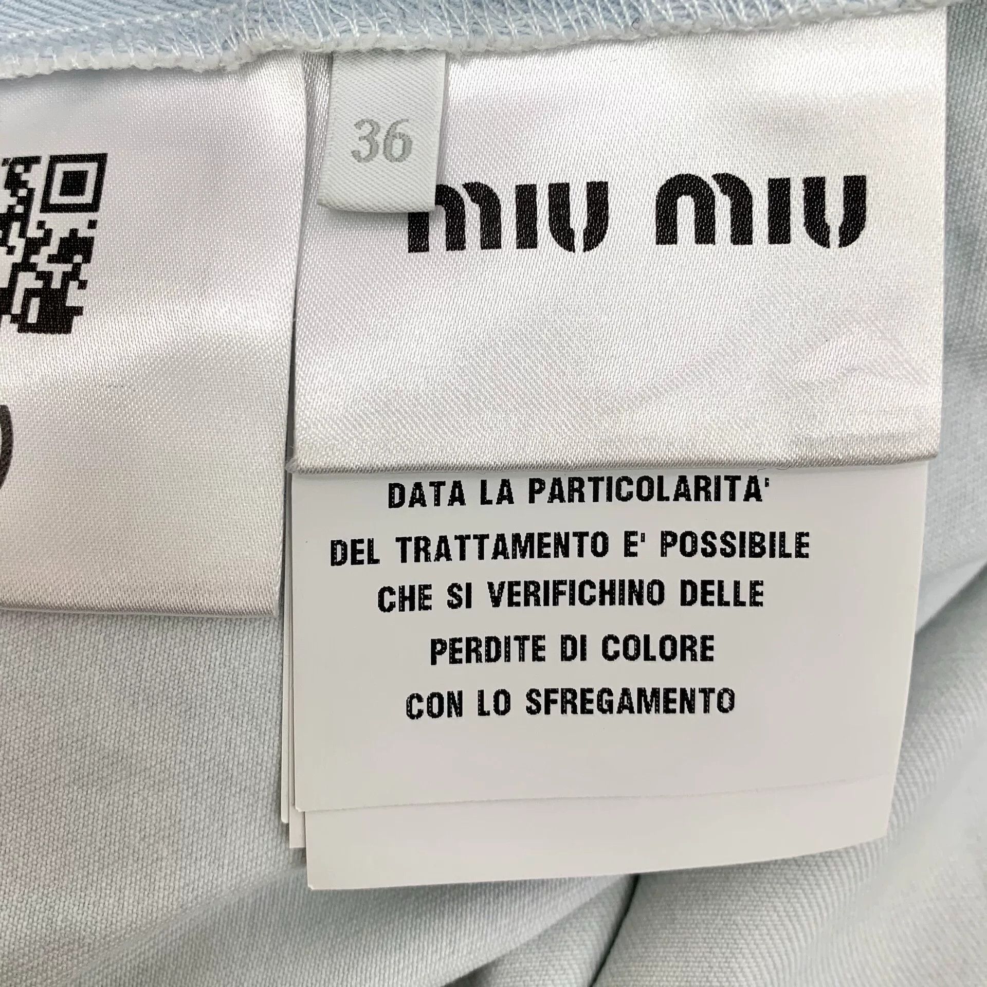Miu Miu light blue logo embroidered denim jacket Size US S / EU 44-46 / 1 - 6 Thumbnail