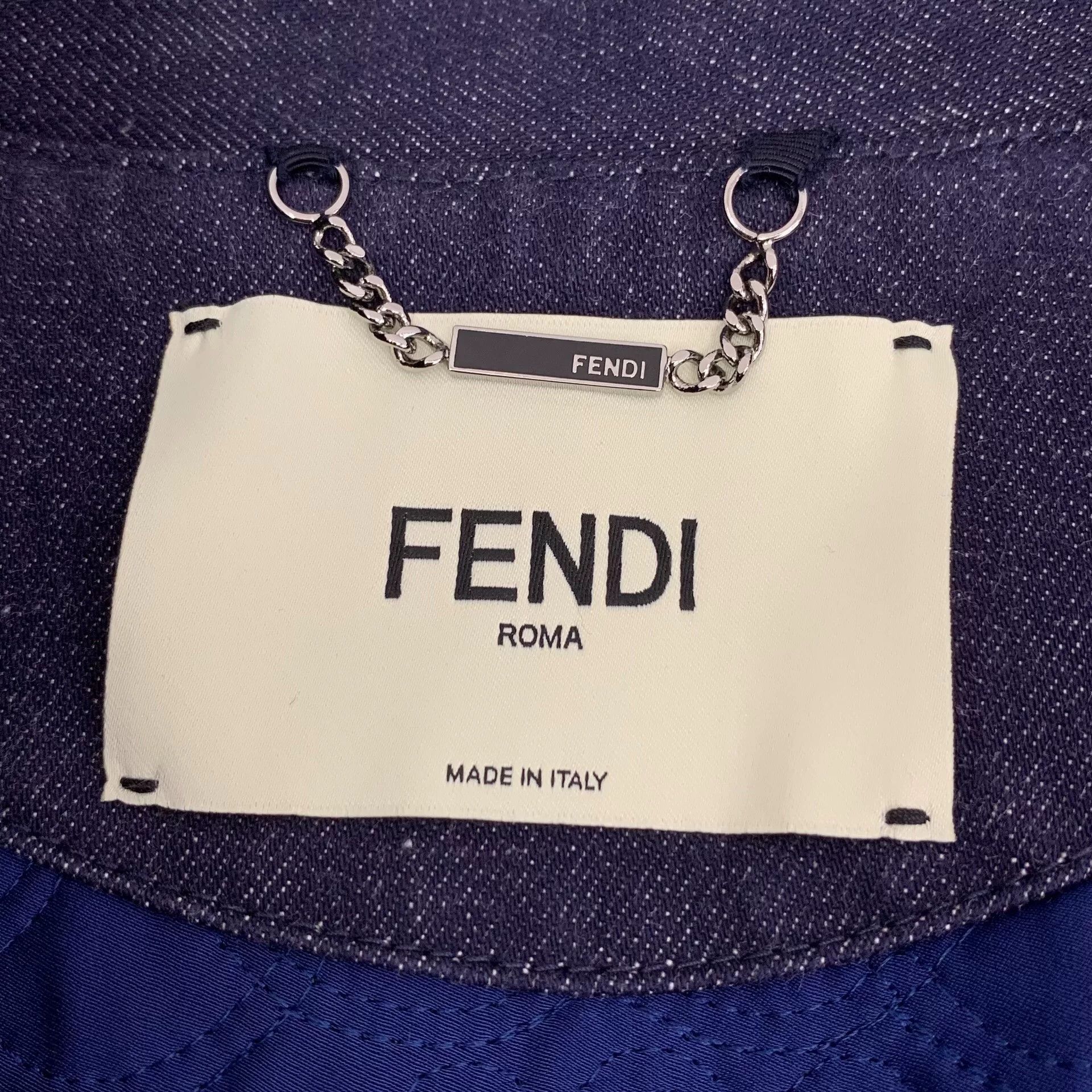 Fendi fendi deep blue heart sequin denim jacket Size US M / EU 48-50 / 2 - 5 Thumbnail